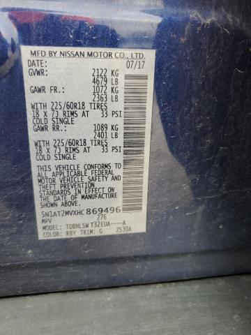 Photo 14 from auction – 2017 NISSAN ROGUE SV with VIN 5N1AT2MVXHC869496