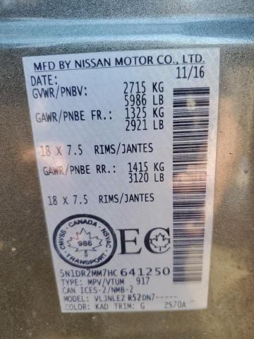 Photo 14 from auction – 2017 NISSAN PATHFINDER with VIN 5N1DR2MM7HC641250