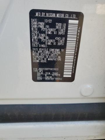 Photo 14 from auction – 2023 NISSAN ARMADA PLA with VIN JN8AY2DB7P9833633