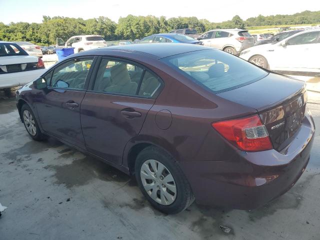 Photo 2 from auction – 2012 HONDA CIVIC LX with VIN 19XFB2F51CE103474
