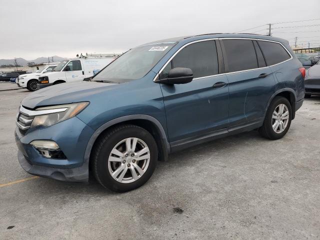 HONDA PILOT LX 2016 with VIN 5FNYF5H10GB050260 - Photo from auction