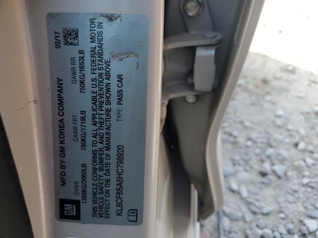 Photo 14 from auction – 2017 CHEVROLET SPARK 2LT with VIN KL8CF6SA8HC798920