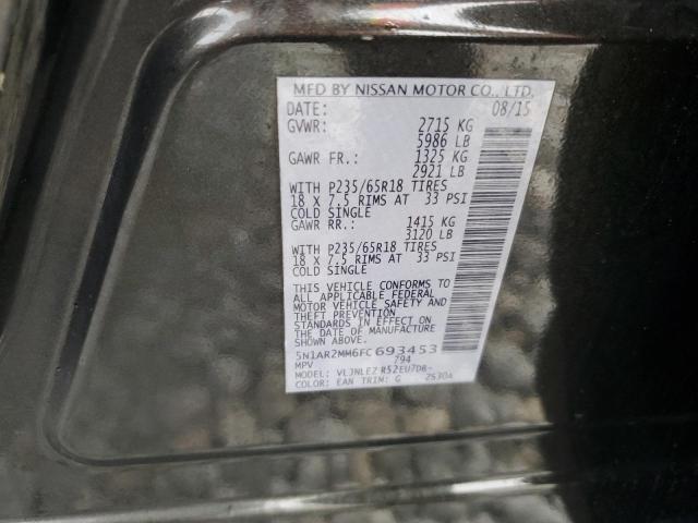 Photo 14 from auction – 2015 NISSAN PATHFINDER with VIN 5N1AR2MM6FC693453
