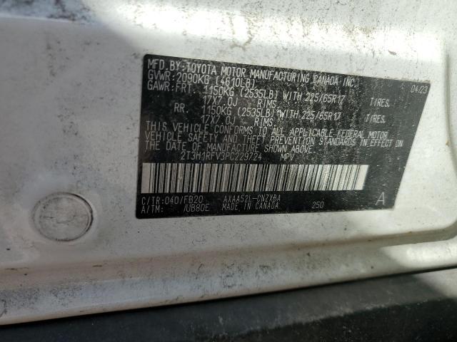 Photo 14 from auction – 2023 TOYOTA RAV4 LE with VIN 2T3H1RFV3PC229724