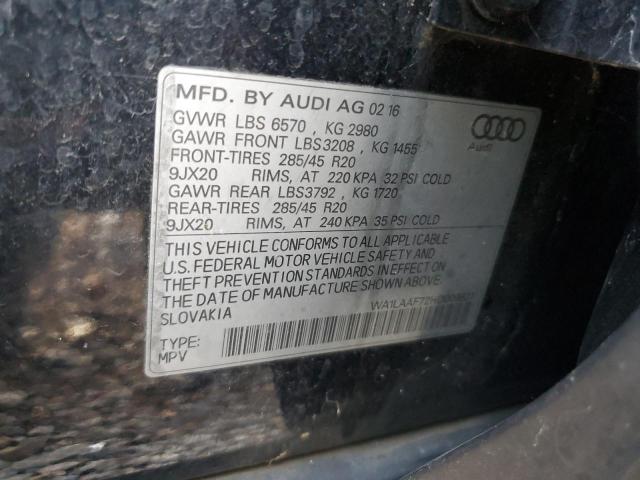 Photo 14 from auction – 2017 AUDI Q7 PREMIUM with VIN WA1LAAF72HD009821
