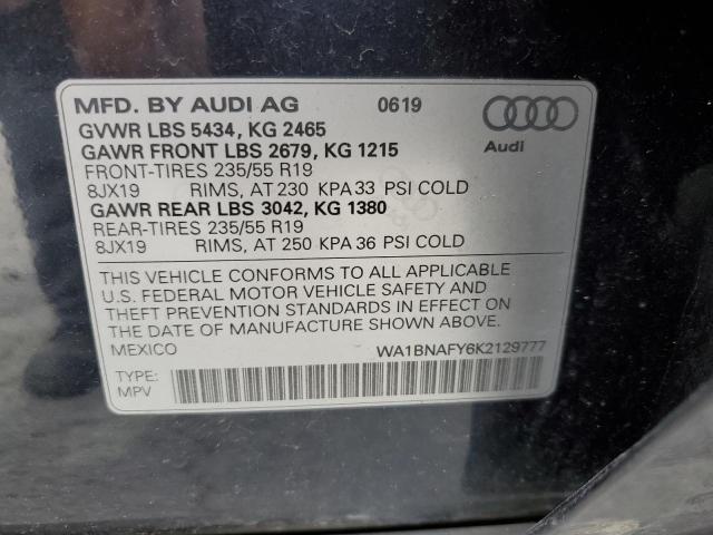 Photo 14 from auction – 2019 AUDI Q5 PREMIUM with VIN WA1BNAFY6K2129777
