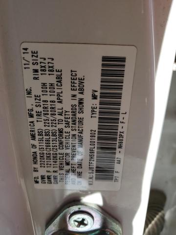 Photo 14 from auction – 2015 HONDA CROSSTOUR with VIN 5J6TF2H59FL001902