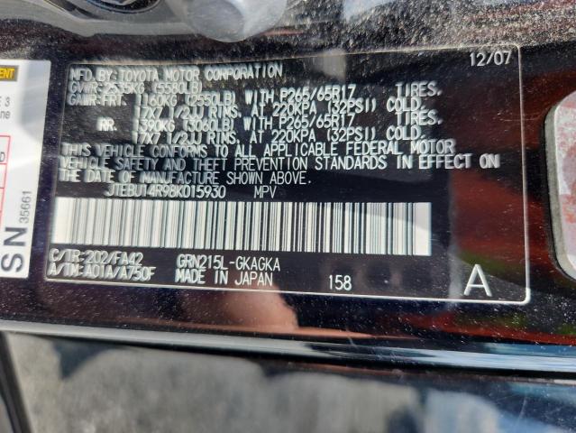 Photo 14 from auction – 2008 TOYOTA 4RUNNER SR with VIN JTEBU14R98K015930