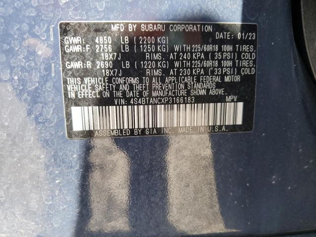 Photo 14 from auction – 2023 SUBARU OUTBACK LI with VIN 4S4BTANCXP3166183