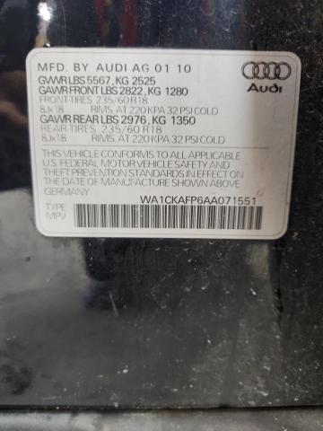 Photo 14 from auction – 2010 AUDI Q5 PREMIUM with VIN WA1CKAFP6AA071551