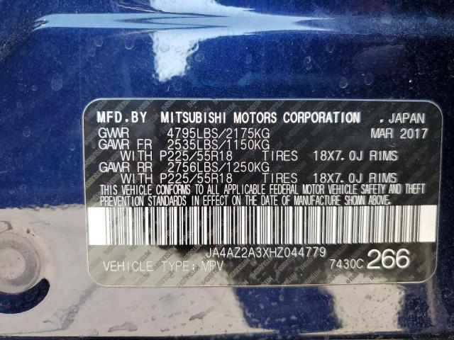 Photo 14 from auction – 2017 MITSUBISHI OUTLANDER with VIN JA4AZ2A3XHZ044779