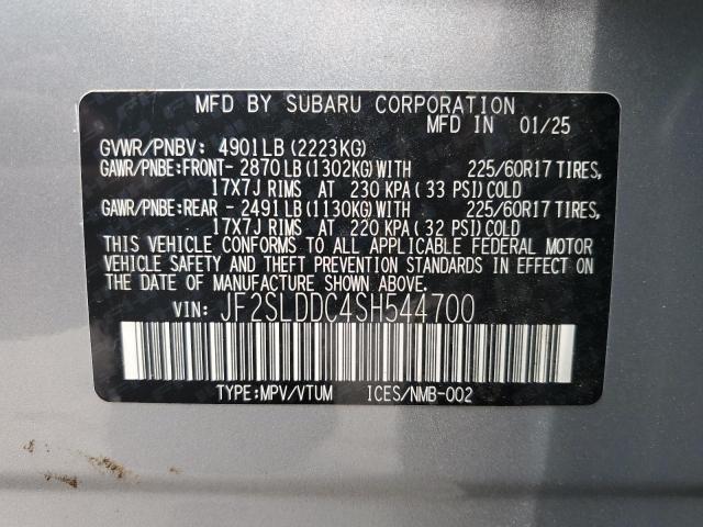 Photo 14 from auction – 2025 SUBARU FORESTER P with VIN JF2SLDDC4SH544700