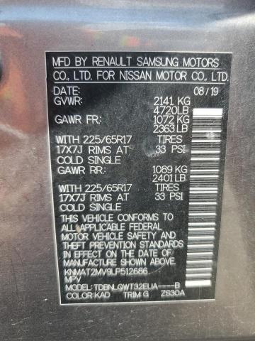 Photo 14 from auction – 2020 NISSAN ROGUE S with VIN KNMAT2MV9LP512686