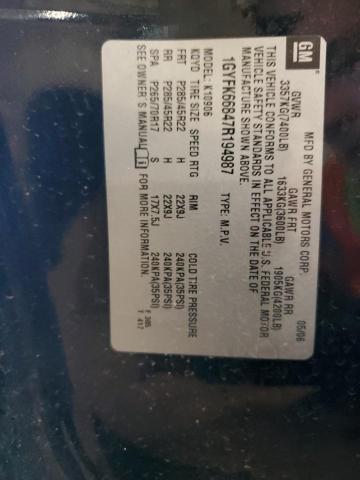 Photo 14 from auction – 2007 CADILLAC ESCALADE E with VIN 1GYFK66847R194987