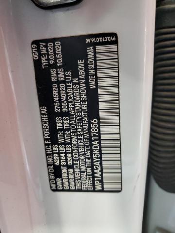 Photo 14 from auction – 2019 PORSCHE CAYENNE with VIN WP1AA2AY5KDA17856