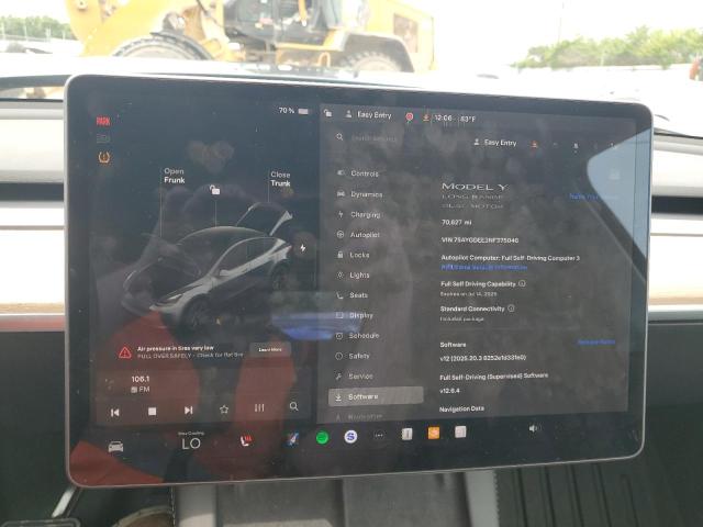 Photo 9 from auction – 2022 TESLA MODEL Y with VIN 7SAYGDEE3NF375046