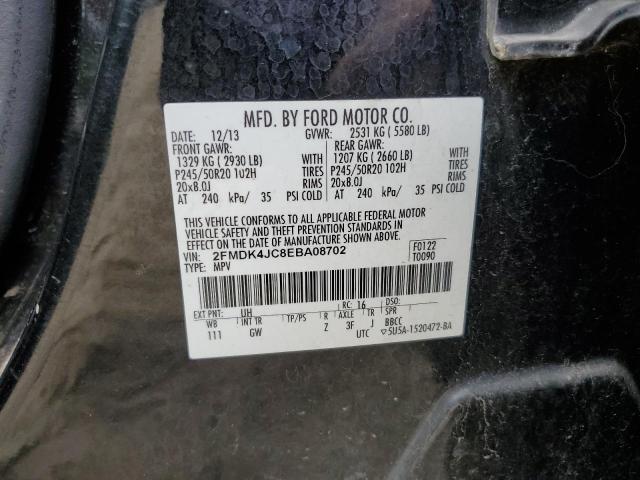Photo 14 from auction – 2014 FORD EDGE SEL with VIN 2FMDK4JC8EBA08702