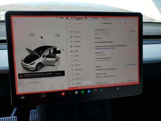 Photo 9 from auction – 2023 TESLA MODEL Y with VIN 7SAYGDEE4PF740448