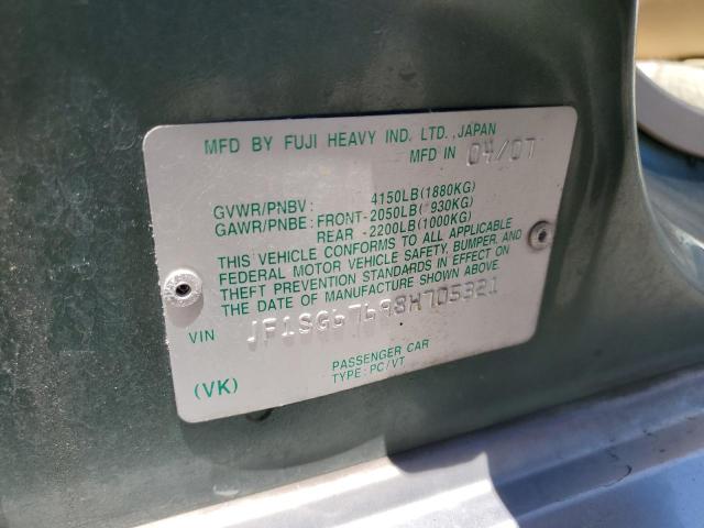 Photo 14 from auction – 2008 SUBARU FORESTER 2 with VIN JF1SG67698H705321