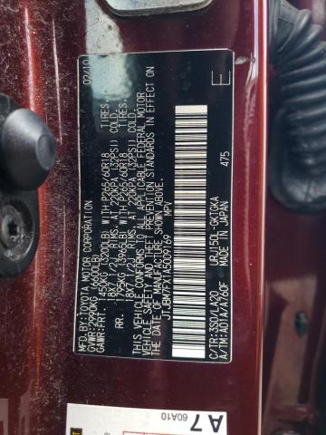 Photo 14 from auction – 2010 LEXUS GX 460 with VIN JTJBM7FX1A5009169