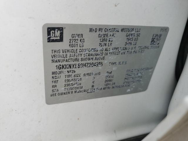Photo 14 from auction – 2017 GMC ACADIA DEN with VIN 1GKKNXLS9HZ204355