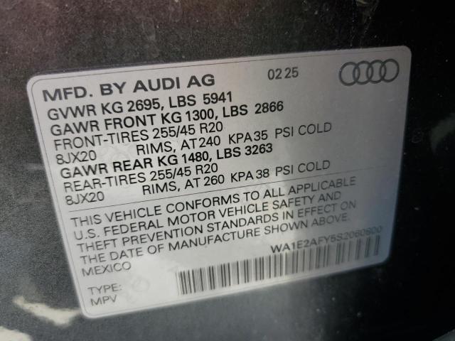 Photo 14 from auction – 2025 AUDI Q5 E PREMI with VIN WA1E2AFY5S2060800