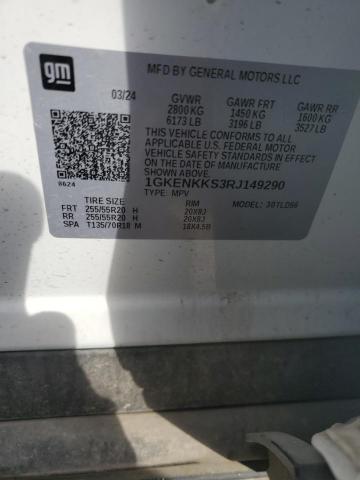 Photo 14 from auction – 2024 GMC ACADIA UPLEVEL with VIN 1GKENKKS3RJ149290