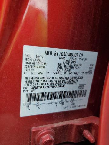 Photo 14 from auction – 2022 FORD MUSTANG MACH-E SELECT with VIN 3FMTK1RM7NMA58948