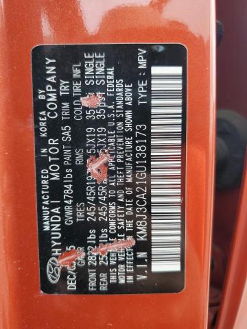 Photo 14 from auction – 2016 HYUNDAI TUCSON LIM with VIN KM8J3CA21GU138173