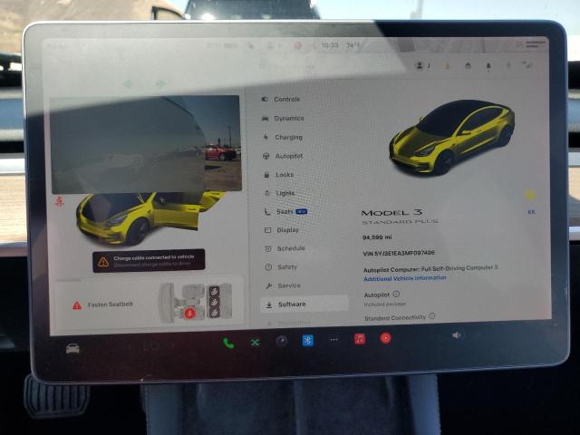 Photo 9 from auction – 2021 TESLA MODEL 3 with VIN 5YJ3E1EA3MF097496
