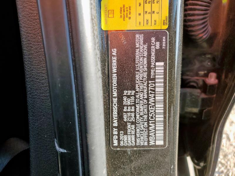 Photo 14 from auction – 2014 BMW X1 SDRIVE2 with VIN WBAVM1C5XEVW47701