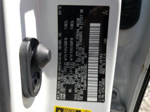 Photo 14 from auction – 2016 TOYOTA HIGHLANDER with VIN 5TDKKRFH8GS503982