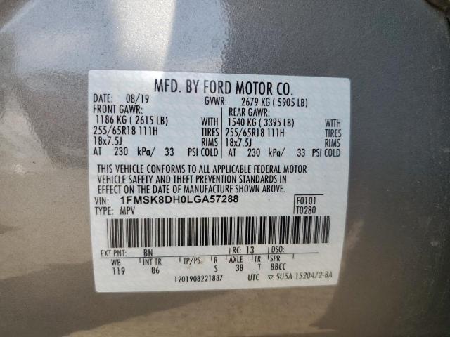 Photo 14 from auction – 2020 FORD EXPLORER X with VIN 1FMSK8DH0LGA57288