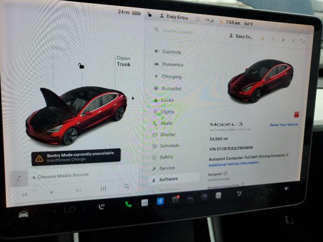 Photo 9 from auction – 2020 TESLA MODEL 3 with VIN 5YJ3E1EA2LF804909