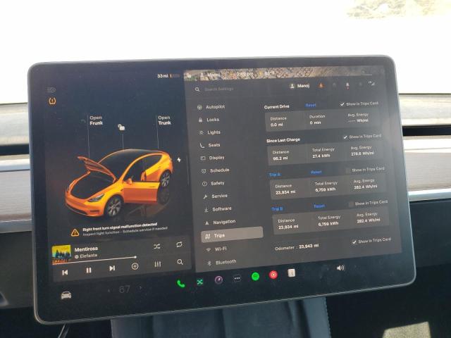 Photo 9 from auction – 2024 TESLA MODEL Y with VIN 7SAYGDEE6RF065463