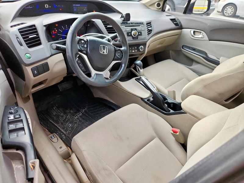 Photo 8 from auction – 2012 HONDA CIVIC EX with VIN 19XFB2F8XCE060070