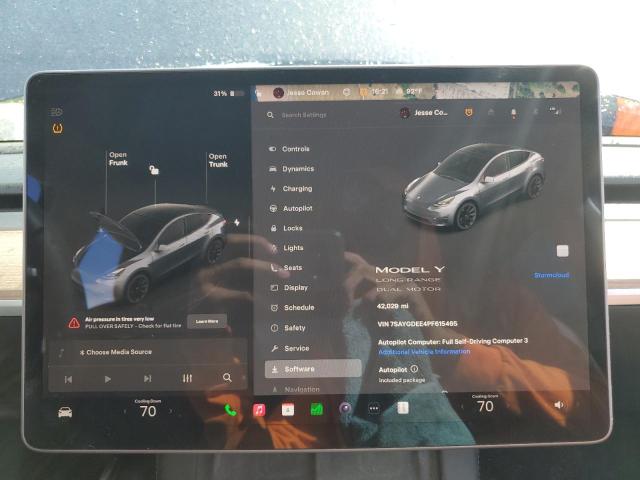 Photo 9 from auction – 2023 TESLA MODEL Y with VIN 7SAYGDEE4PF615465