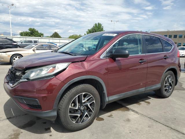 HONDA CR-V SE 2016 with VIN 5J6RM4H49GL043295 - Photo from auction