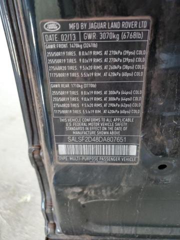 Photo 14 from auction – 2013 LAND ROVER RANGE ROVE with VIN SALSF2D48DA807651
