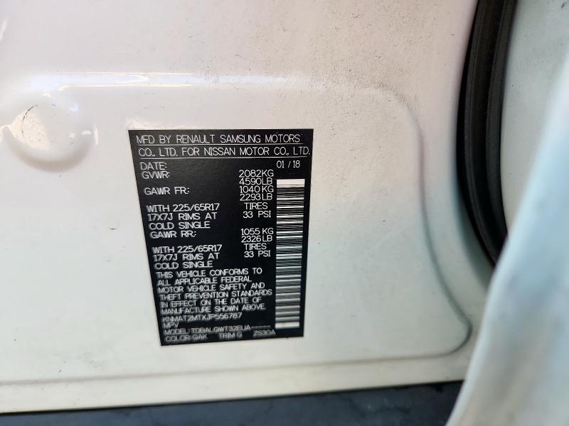 Photo 14 from auction – 2018 NISSAN ROGUE S with VIN KNMAT2MTXJP556787