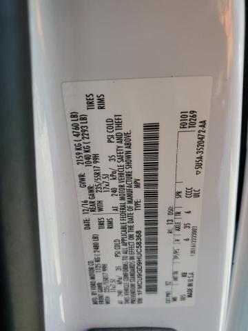 Photo 14 from auction – 2017 FORD ESCAPE SE with VIN 1FMCU9GD9HUC58368
