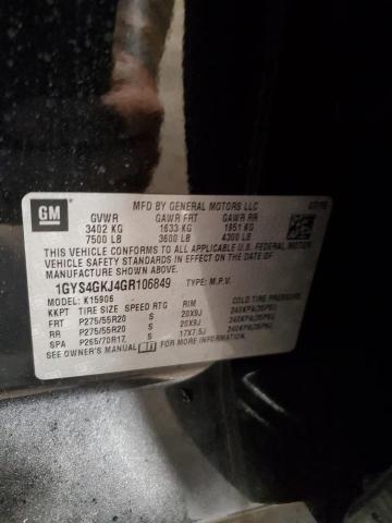 Photo 14 from auction – 2016 CADILLAC ESCALADE E with VIN 1GYS4GKJ4GR106849