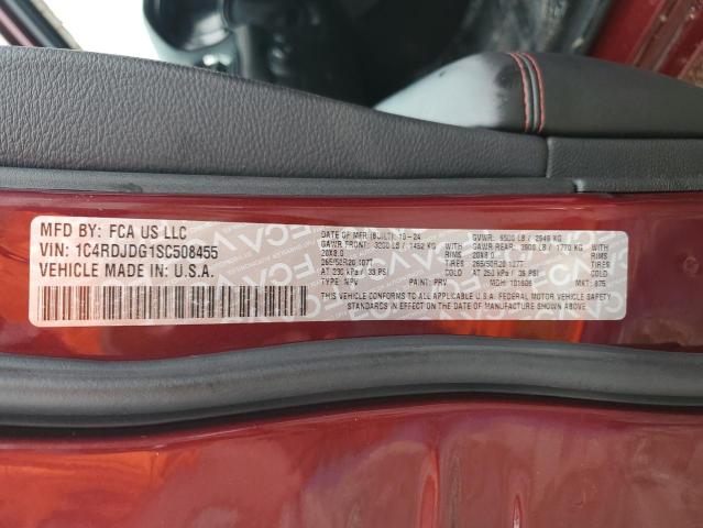 Photo 14 from auction – 2025 DODGE DURANGO GT with VIN 1C4RDJDG1SC508455