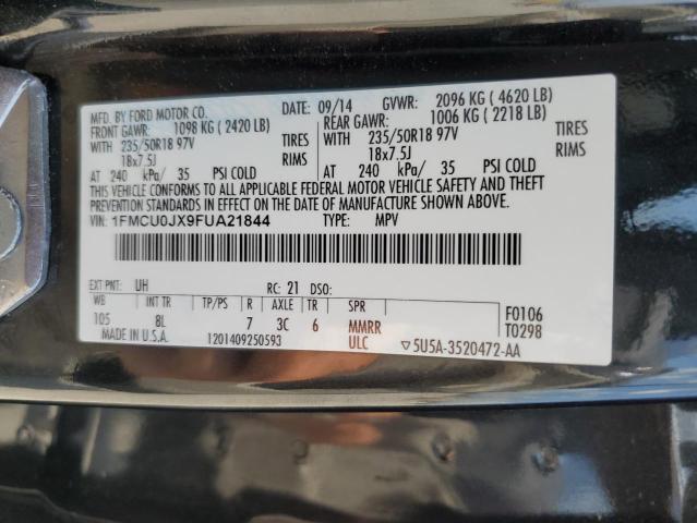 Photo 14 from auction – 2015 FORD ESCAPE TIT with VIN 1FMCU0JX9FUA21844