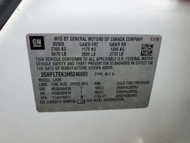 Photo 14 from auction – 2017 GMC TERRAIN SL with VIN 2GKFLTEK3H6246903