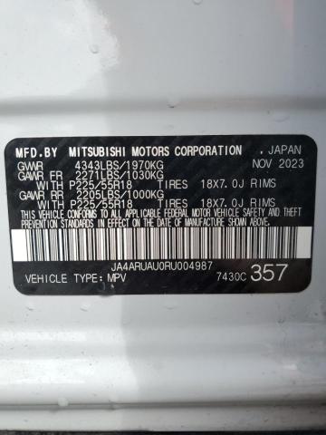 Photo 14 from auction – 2024 MITSUBISHI OUTLANDER with VIN JA4ARUAU0RU004987