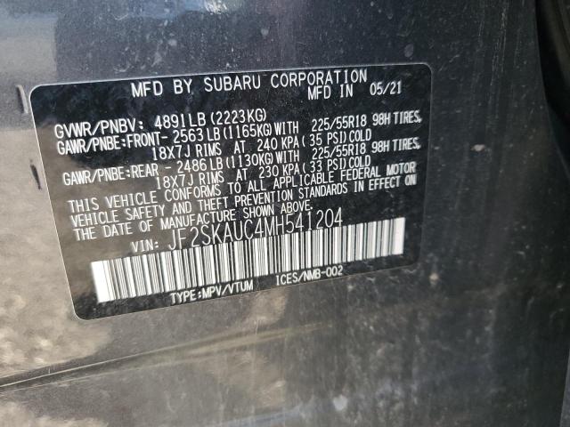 Photo 14 from auction – 2021 SUBARU FORESTER L with VIN JF2SKAUC4MH541204