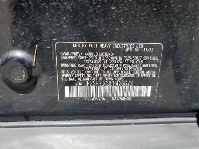 Photo 14 from auction – 2012 SUBARU FORESTER 2 with VIN JF2SHBDC8CH426673