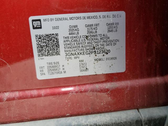 Photo 14 from auction – 2023 CHEVROLET EQUINOX LT with VIN 3GNAXKEG2PS123620