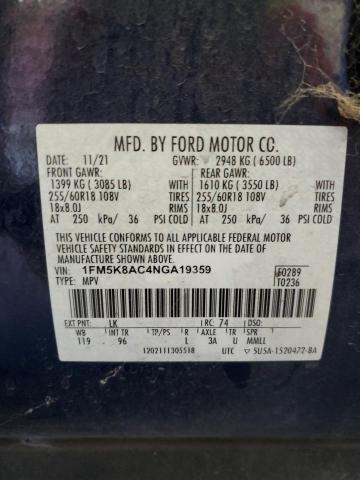 Photo 14 from auction – 2022 FORD EXPLORER P with VIN 1FM5K8AC4NGA19359